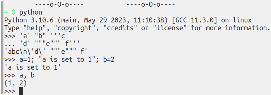 concatenating
        unnamed string literals in Python